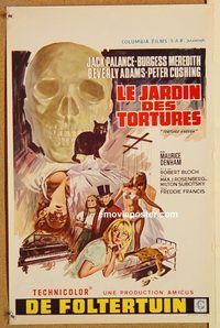 d207 TORTURE GARDEN Belgian movie poster '67 Robert Bloch, Palance