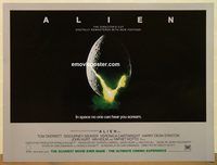 d352 ALIEN DS British quad R03 outer space sci-fi monster classic, cool hatching egg image!