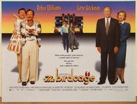 d358 BIRDCAGE DS British quad movie poster '96 Robin Williams, Hackman
