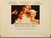 d364 BOYS ON THE SIDE British quad movie poster '95 Drew Barrymore