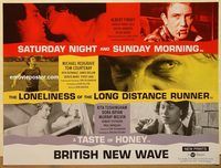 d366 BRITISH NEW WAVE British quad movie poster '00s triple bill