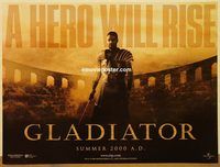 d414 GLADIATOR DS British quad movie poster '00 Russell Crowe, Phoenix