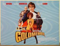 d417 GOLDMEMBER British quad movie poster '02 Meyers as Austin Powers