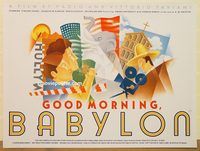 d418 GOOD MORNING BABYLON British quad movie poster '87 D.W. Griffith