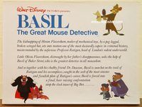 d420 GREAT MOUSE DETECTIVE British quad movie poster '86 Disney