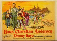 d424 HANS CHRISTIAN ANDERSEN British quad movie poster '53 Danny Kaye