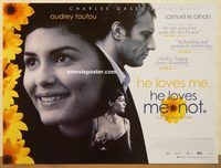 d426 HE LOVES ME HE LOVES ME NOT British quad movie poster '02