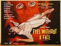 d429 EYES WITHOUT A FACE British quad movie poster R95