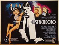 d440 JUST A GIGOLO British quad movie poster '81 David Bowie, Kim Novak