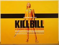 d442 KILL BILL VOL 1 DS British quad movie poster '03 Quentin Tarantino