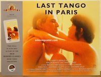 d446 LAST TANGO IN PARIS video British quad movie poster R97 Brando