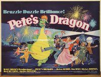 d484 PETE'S DRAGON British quad movie poster '77 Walt Disney, Rooney