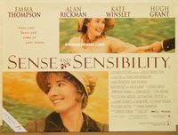 d499 SENSE & SENSIBILITY DS British quad movie poster '95 Lee, Winslet