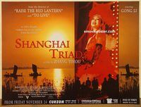 d501 SHANGHAI TRIAD British quad movie poster '95 China drug empire!