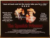 d509 SPANISH PRISONER DS British quad movie poster '97 David Mamet