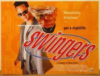 d520 SWINGERS DS British quad movie poster '96 Jon Favreau, Vince Vaughn
