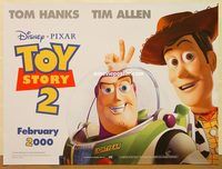 d528 TOY STORY 2 teaser British quad movie poster '99 Tom Hanks, Allen
