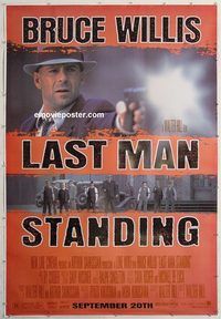 d343 LAST MAN STANDING bus stop movie poster '96 Bruce Willis