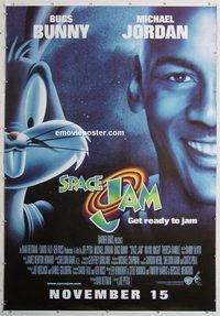 d344 SPACE JAM bus stop movie poster '96 Michael Jordan