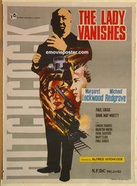 d119 LADY VANISHES Indian movie poster R60s Alfred Hitchcock