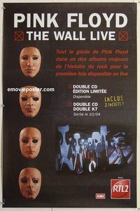 d111 PINK FLOYD French movie poster '04 cool image, The Wall Live!