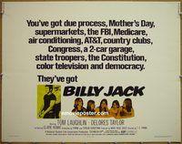 d083 BILLY JACK half-sheet movie poster '71 Tom Laughlin, Delores Taylor