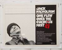 d056 ONE FLEW OVER THE CUCKOO'S NEST half-sheet movie poster '75 Nicholson