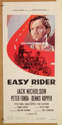 d224 EASY RIDER Italian locandina movie poster R70s Peter Fonda, Dennis Hopper, Jack Nocholson