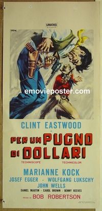 d228 FISTFUL OF DOLLARS Italian locandina movie poster '67 Eastwood