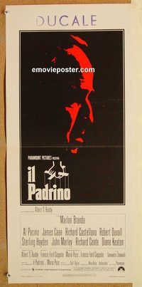 d230 GODFATHER Italian locandina R70s best art of Marlon Brando, directed by Francis Ford Coppola!