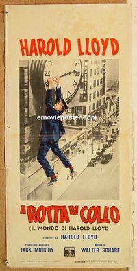 d235 HAROLD LLOYD'S WORLD OF COMEDY Italian locandina movie poster '62