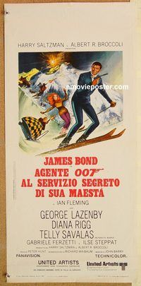 d243 ON HER MAJESTY'S SECRET SERVICE Italian locandina movie poster R70s
