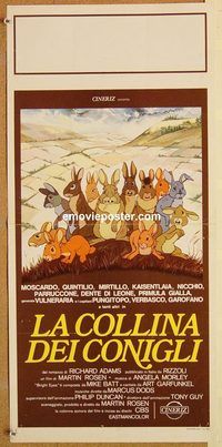 d251 WATERSHIP DOWN Italian locandina movie poster '78 rabbits!