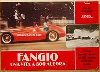 d271 FANGIO LIVING AT 300 KPH Italian photobusta movie poster '81 F1