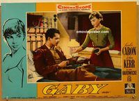 d272 GABY Italian photobusta movie poster '56 Leslie Caron, John Kerr