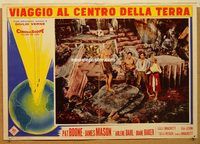 d279 JOURNEY TO THE CENTER OF THE EARTH Italian photobusta movie poster '59