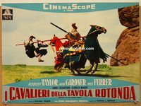 d281 KNIGHTS OF THE ROUND TABLE Italian photobusta movie poster '54