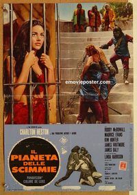 d294 PLANET OF THE APES Italian photobusta movie poster '68 Heston