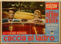 d304 TO CATCH A THIEF Italian photobusta movie poster '55 Hitchcock, Grant