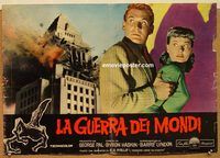 d309 WAR OF THE WORLDS Italian photobusta movie poster R60s Barry