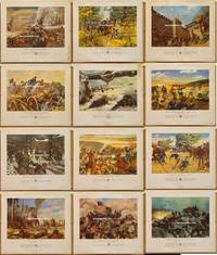 d093 US ARMY IN ACTION 12 posters '53 History of US Army