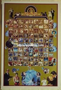 d089 MGM DIAMOND JUBILEE one-sheet movie poster c83 all the greats!