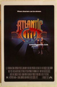 e034 ATLANTIC CITY one-sheet movie poster '81 Burt Lancaster, Sarandon