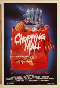 e095 CHOPPING MALL video one-sheet movie poster '86 wild horror image!