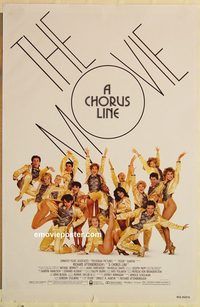 e096 CHORUS LINE one-sheet movie poster '85 Michael Douglas, Broadway!