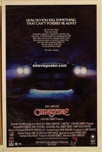 e097 CHRISTINE video one-sheet movie poster '83 Stephen King, John Carpenter