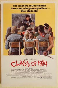 e103 CLASS OF 1984 one-sheet movie poster '82 bad high school teens!