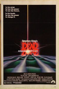 e130 DEAD ZONE one-sheet movie poster '83 David Cronenberg, Stephen King
