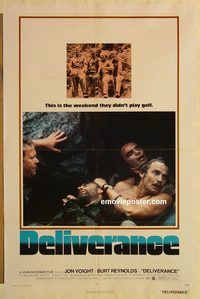 e135 DELIVERANCE one-sheet movie poster '72 Jon Voight, Burt Reynolds