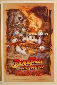e153 DUCK TALES DS one-sheet movie poster '90 Walt Disney, Scrooge McDuck